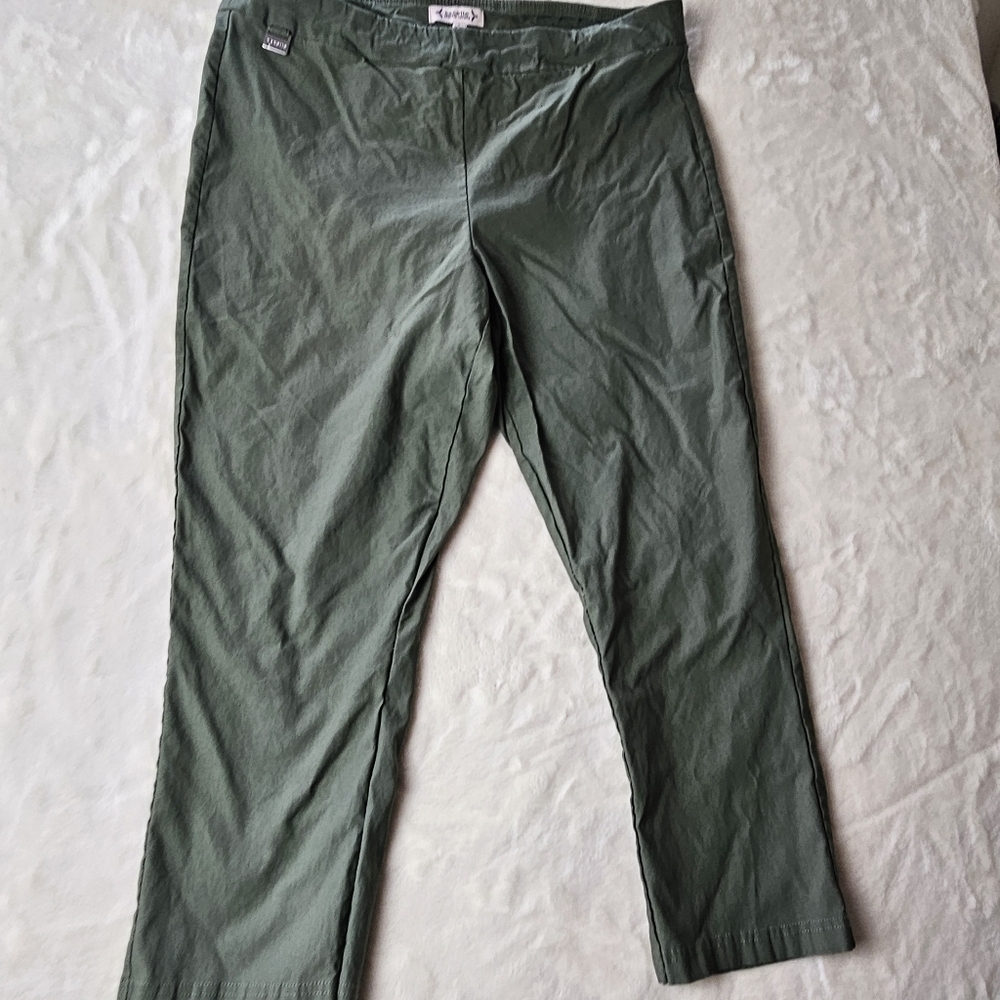 Nanette Lepore Pants Trousers womens Large L Army Green Dress Pants